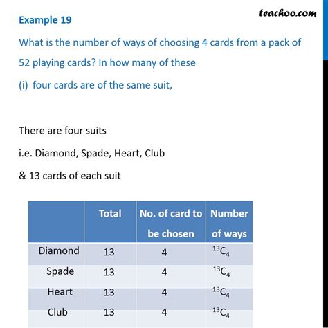 Probability with combinations example: choosing cards .